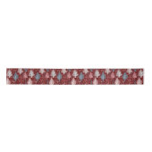 Abstrakte Weihnachtsbaumen Muster 3 Satin Ribbon Satinband (Vorderseite)