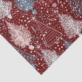 Abstrakte Weihnachtsbaumen Muster 3 Seidenpapier (Detail)
