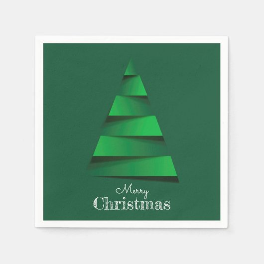 Abstrakte Weihnachtsbaumfeier Serviette (Vorderseite)