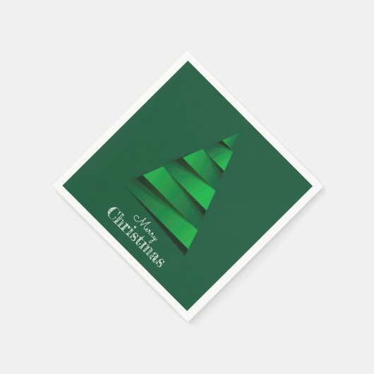 Abstrakte Weihnachtsbaumfeier Serviette (Ecke)