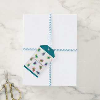 Abstrakte Weihnachtsbaummarke. Geschenkanhänger