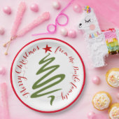 Abstrakte Weihnachtsbaumplatte Pappteller (Party)