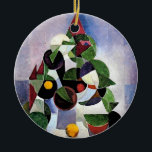 Abstrakte Weihnachtsbaumschmuck Keramik Ornament<br><div class="desc">Ein elegantes Dekor mit einem Gemälde von Theo van Doesburg</div>