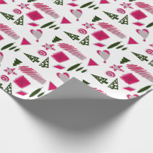 Abstrakte Weihnachtsdesigns in Rosa und Rosa