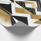 abstrakte Weihnachtsdiamanten Geschenkpapier (Ecke)