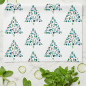 Abstrakte Weihnachtsfarbe Geschirrtuch (Gefaltet)