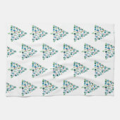 Abstrakte Weihnachtsfarbe Geschirrtuch (Horizontal)