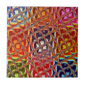 Abstrakte Weihnachtsfarbensammlung. Fliese (Vorderseite)