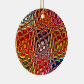 Abstrakte Weihnachtsfarbensammlung. Keramikornament (Rechts)