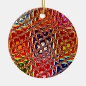 Abstrakte Weihnachtsfarbensammlung. Keramikornament (Vorne)