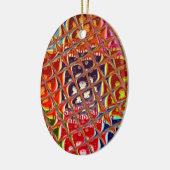 Abstrakte Weihnachtsfarbensammlung. Keramikornament (Links)