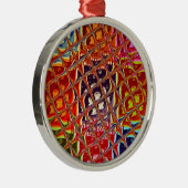 Abstrakte Weihnachtsfarbensammlung. Ornament Aus Metall (Rechts)