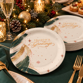 Abstrakte Weihnachtsfeier Teller für Unternehmen