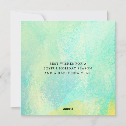 Abstrakte Weihnachtsfeiern Feiertagskarte (Rückseite)