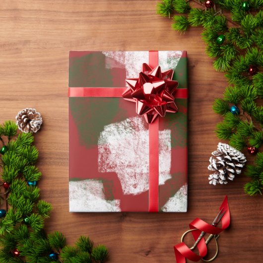 Abstrakte Weihnachtsfeiertage Geschenkpapier (Feiertagsgeschenk)