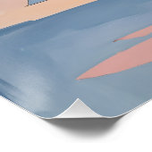 Abstrakte Weihnachtsgeometrie Poster (Ecke)
