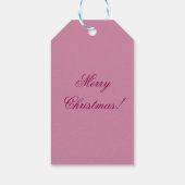 Abstrakte Weihnachtsgeschenktasche. Geschenkanhänger (Rückseite)