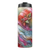 Abstrakte Weihnachtsgeschichte Thermosbecher (Vorderseite)