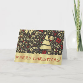 Abstrakte Weihnachtsgrüßkarte Feiertagskarte