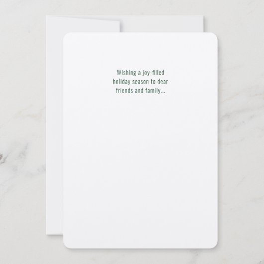 Abstrakte Weihnachtskarte Einladung (Rückseite)