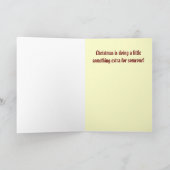 Abstrakte Weihnachtskarte! Feiertagskarte (Innenseite)