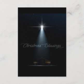 Abstrakte Weihnachtskrippe stabil und Star Einladung