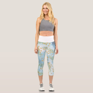 Abstrakte Weihnachtskunst Capri Leggings