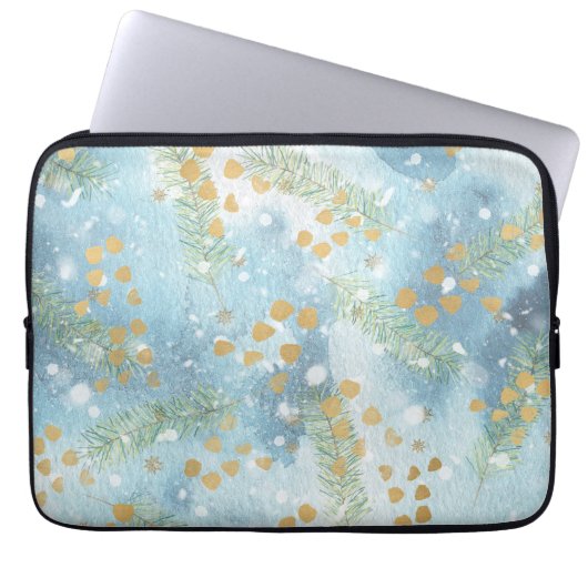 Abstrakte Weihnachtskunst Laptopschutzhülle (Vorderseite)
