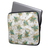 Abstrakte Weihnachtskunst Laptopschutzhülle (Vorderseite Links)
