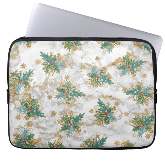 Abstrakte Weihnachtskunst Laptopschutzhülle (Vorderseite)