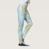 Abstrakte Weihnachtskunst Leggings (Rechts)