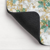 Abstrakte Weihnachtskunst Mousepad (Ecke)