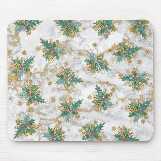 Abstrakte Weihnachtskunst Mousepad (Vorne)
