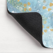 Abstrakte Weihnachtskunst Mousepad (Ecke)