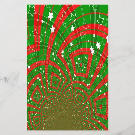 abstrakte Weihnachtsmuster Briefpapier (Vorderseite)