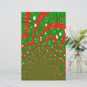abstrakte Weihnachtsmuster Briefpapier (Stehend Vorderseite)