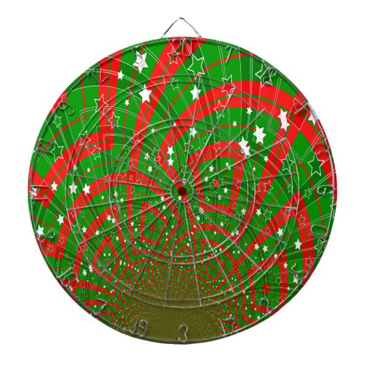 abstrakte Weihnachtsmuster Dartscheibe (vorne)