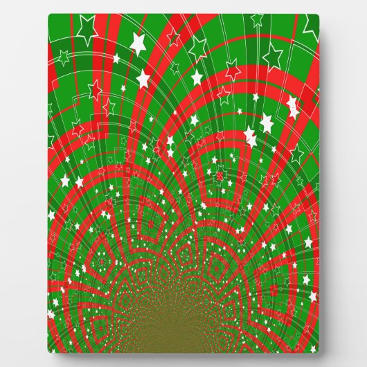 abstrakte Weihnachtsmuster Fotoplatte (Vorderseite)