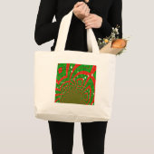 abstrakte Weihnachtsmuster Jumbo Stoffbeutel (Vorderseite (Produkt))