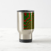 abstrakte Weihnachtsmuster Reisebecher (Mittel)
