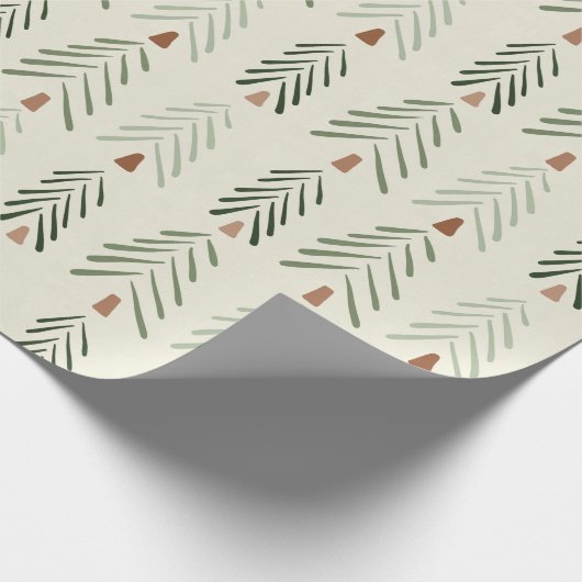 Abstrakte Weihnachtsschrift Geschenkpapier (Ecke)