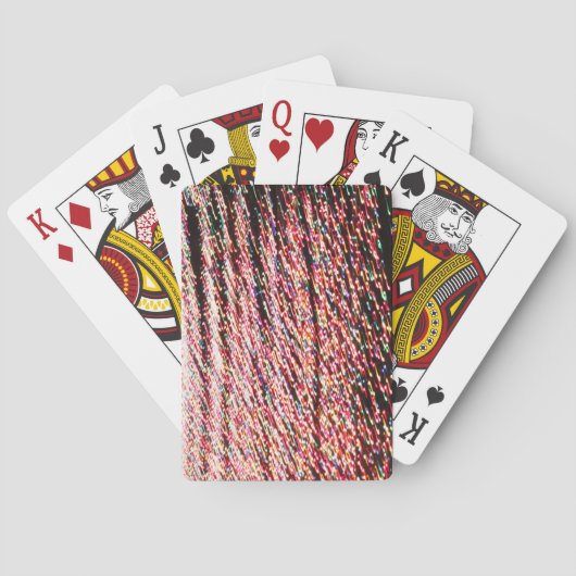 Abstrakte Weihnachtsspielkarten Spielkarten (Rückseite)