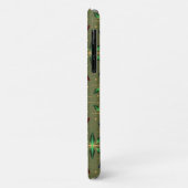 Abstrakte Weihnachtsstars Muster Red Blue Green Case-Mate iPhone Hülle (Hinten/Links)