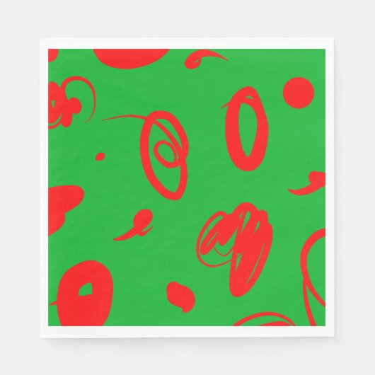 Abstrakte Weihnachtsstimmung Design Papierserviett Serviette (Vorderseite)