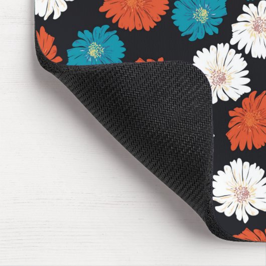 Abstrakte Weiß-, Rot- und Blautönen Mousepad (Ecke)