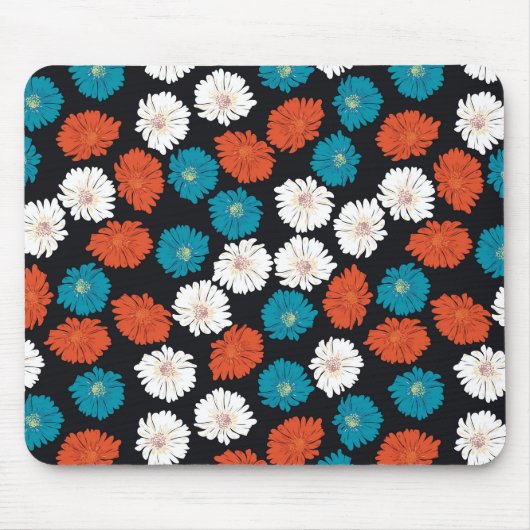 Abstrakte Weiß-, Rot- und Blautönen Mousepad (Vorne)