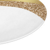 ABSTRAKTE WEISSE GOLDSCHEIBE SCHNEIDEBRETT (Ecke)