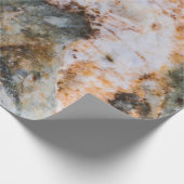 Abstrakte, weiße Grungelform Geschenkpapier (Ecke)