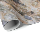 Abstrakte, weiße Grungelform Geschenkpapier (Rolleneckpunkt)