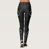 Abstrakte Weißer Seeteufel Leggings (Rückseite)